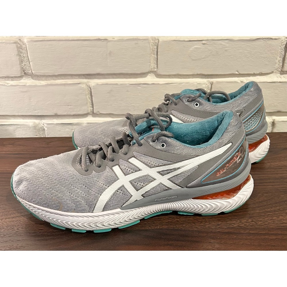 ASICS‎ Gel Nimbus 22 Women's Running Shoes Grey Teal Size 10  -  1012A587